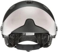 Uvex Rush Visor Visier Fahrradhelm - Dark Silver Mat -Fahrradausrüstungs Geschäft uvex rush visor Visier Fahrradhelm mit Ruecklicht dark silver mat 3