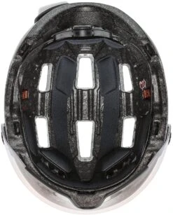 Uvex Rush Visor Visier Fahrradhelm - Dark Silver Mat -Fahrradausrüstungs Geschäft uvex rush visor Visier Fahrradhelm mit Ruecklicht dark silver mat 6