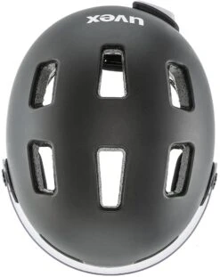 Uvex Rush Visor Visier Fahrradhelm - Dark Silver Mat -Fahrradausrüstungs Geschäft uvex rush visor Visier Fahrradhelm mit Ruecklicht dark silver mat 7